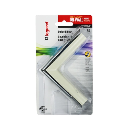 Wiremold Legrand On-Wall Inside Elbow 1 pk B-7